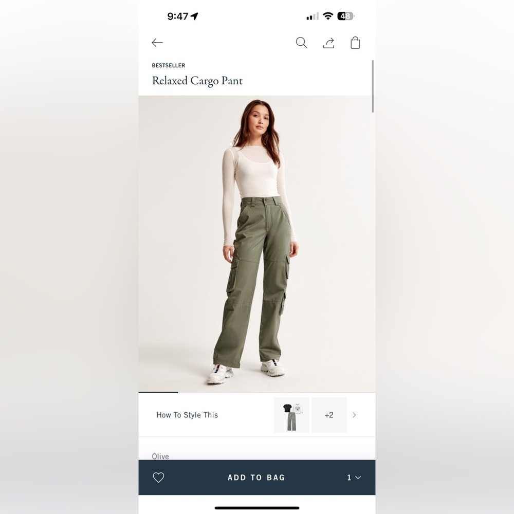 abercrombie and fitch relaxed cargo pants